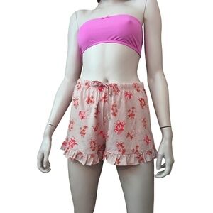 Abound Ruffle Drawstring Shorts Versatile Lounge, Leisure Casual, Sleep